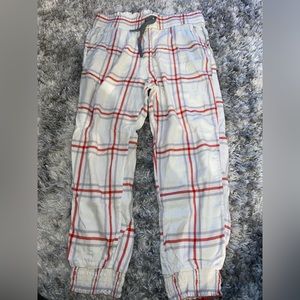 Aerie Womens Plaid Jogger Pajamas L